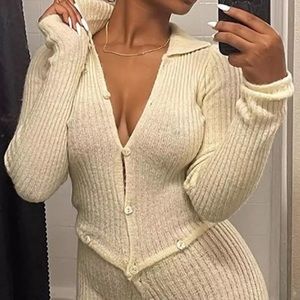 Knitted Jumpsuit with buttons